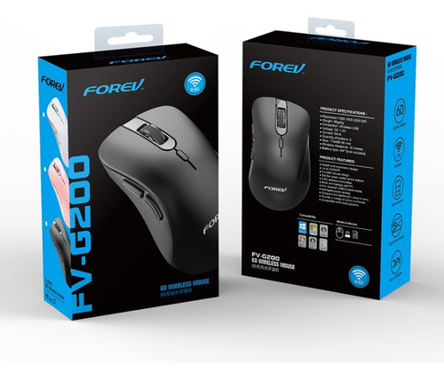 Mouse Sem Fio Com Botão Lateral Vertical