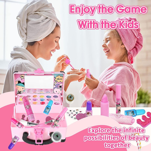 Set De Maquillaje Lavable Para Niños Pequeños De 32 Piezas C
