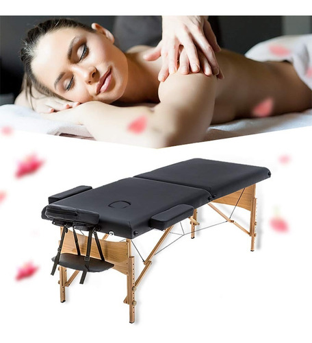 Mesa De Masaje Cama Portátil Spa Con Estuche Salon 185 Cm 