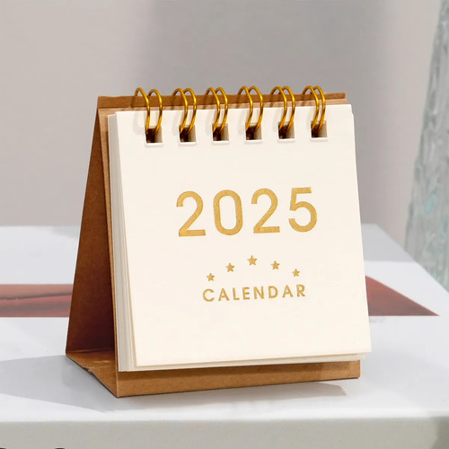 Calendario Plegable Para Escritorio 2025, Calendario De Escr