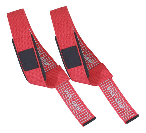 Fitness First Weightlifting Wrist Straps (pair) F1wls Red