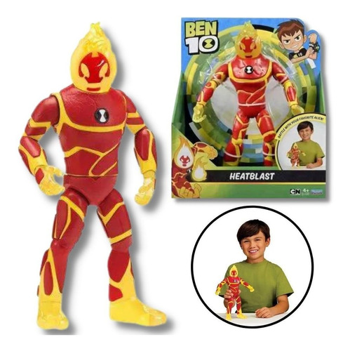 Ben 10 - Boneco Articulado De 27 Cm - Chama - Original Sunny