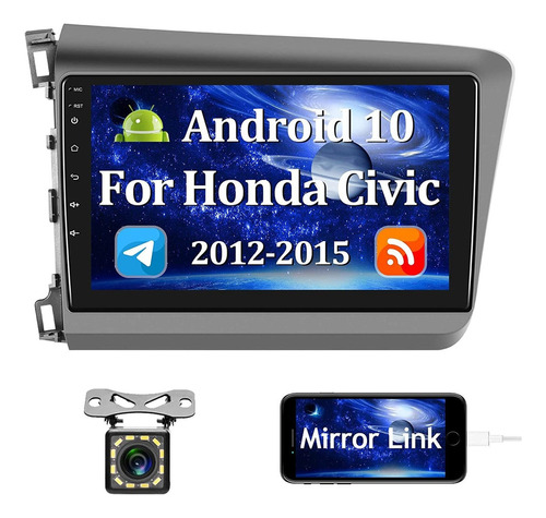 Estéreo De Coche Android 11 For Honda Civic 2012-2015 Gps