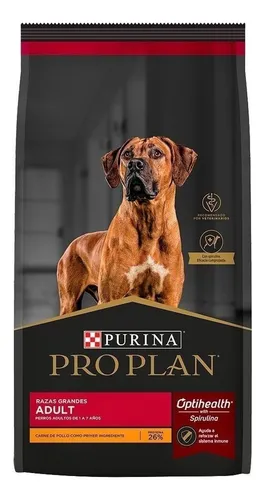 Alimento Pro Plan OptiHealth Pro Plan para perro adulto de raza grande sabor pollo y arroz de 18 kg