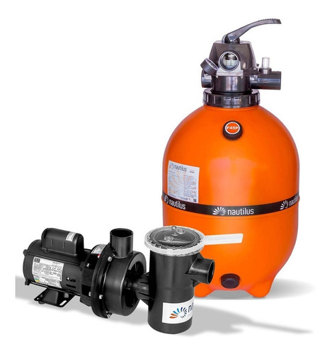 Kit Moto Bomba Nautilus Para Piscina Com Filtro F450 Weg