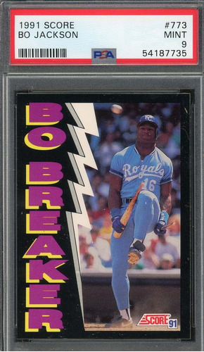 Bo Jackson 1991 Score Bo Breaker Tarjeta De Béisbol 773 Grad