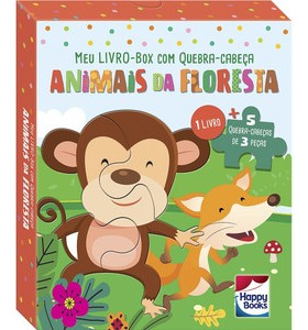 Livro Meu Livro-box Com Quebra-cabeça: Animais Da Floresta