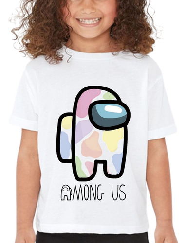 Playera Among Us Para Niños Among Us Talla Suave Liviana