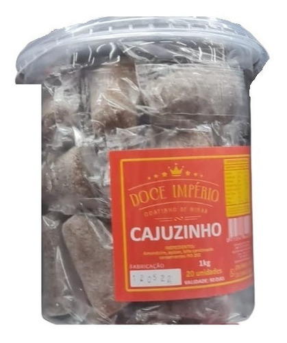 Doce Cajuzinho Pote 2 Kilos- 40 Unidades