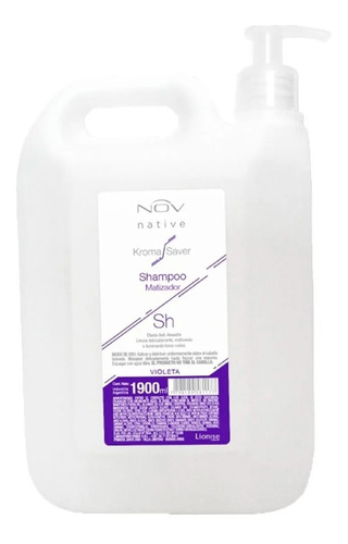 Nov Shampoo Kroma Saver Matizador Violeta Rubios X 1900 Ml