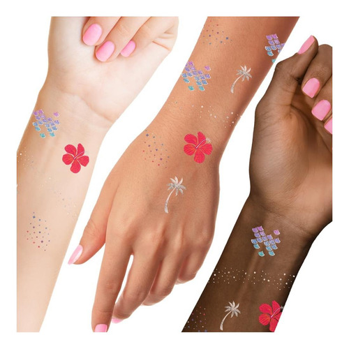 Island Brights Variety Set De 25 Tatuajes Flash Temporales D
