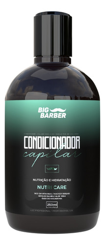 Shampoo + Condicionador Capilar Big Barber Kit Com 4 Unidade