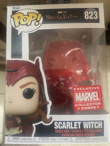 Scarlet Witch 823 Wanda Vision Funko Pop Marvel Collector Co (Usado)