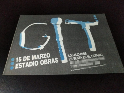 (pd354) Publicidad Clipping Git Obras * 1986 (Usado)