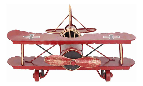 Modelo Biplano Modelo De Avión De Hierro De Alta Calidad