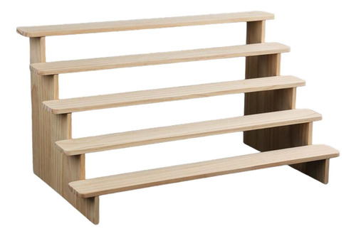 Estante De Exhibición De Madera Con Escalera De 5 Capas Xl