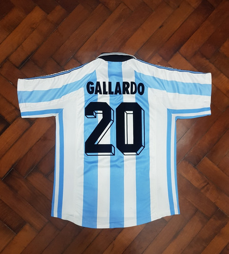 Camiseta Titular Selección Argentina 1998/99, Gallardo 20 L