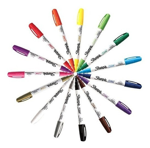 Sharpie Paint Marker Fine Point Oil Based Todos Los 15 Color