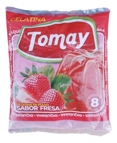 Gelatina Tomay Sabor Fresa Frutilla 230 G Pack X 6 Unidades