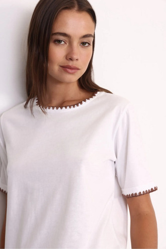Remera Mujer Manga Corta Algodon Yagmour Magui