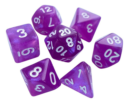 2 Juego De Dados Cristalinos, Dados De Juego 2 Piezas