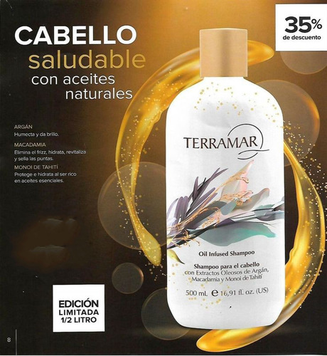 Shampoo Jumbo Y Mascarilla Jumbo Terramar + Obsequio