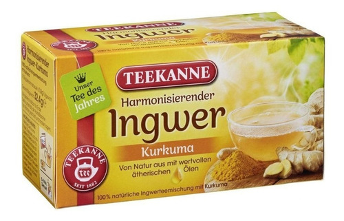 Teekanne - Chá Gengibre E Curcuma (18 Saquinhos) 32,4g