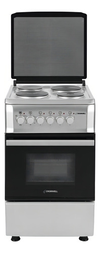 Cocina CromwellACERO60ES color plateado/negro con puerta con visor