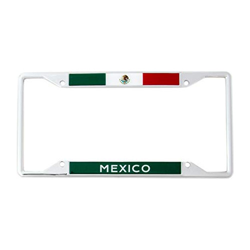 Marco De Placa De Matrícula De Bandera De México Part...