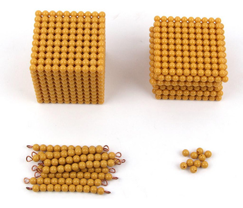 Golden Math Beads Material Banco Jogo Brinquedo Place 4 Em 1