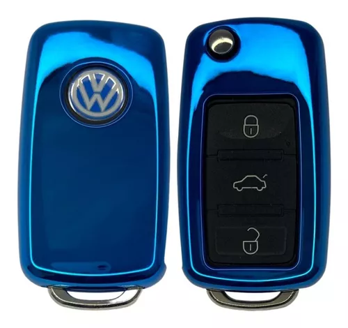 Funda de silicona para llave de coche para VW Polo Bora Beetle Tiguan  Passat Golf Jetta Skoda Seat Shell Jacket Protector