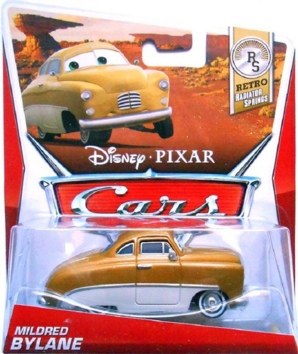 Disney Cars Mildred Bylane + 300 Mod Baixo Cor Dourado