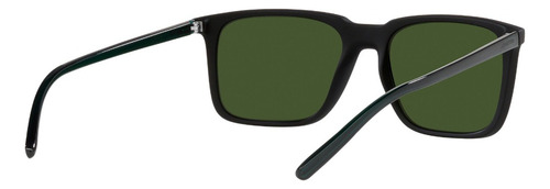 Lente De Sol Arnette 0an4314 Trigon Rectangular Trigon Negro Dark Green Matte Black Transparent Green