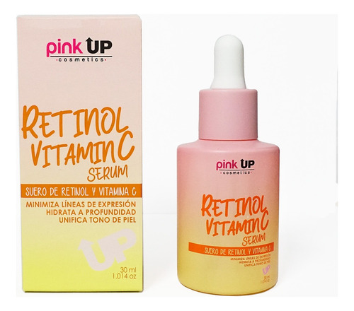 Pink Up, Suero Retinol Y Vitamina E, Reduce Y Evita Manchas Momento de aplicación Día/Noche Tipo de piel Todo tipo de piel