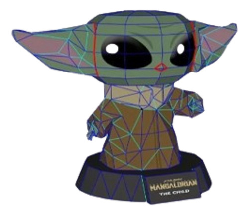 Planos Figura Grogu - Baby Yoda Mandaloriano Star Wars Jedi