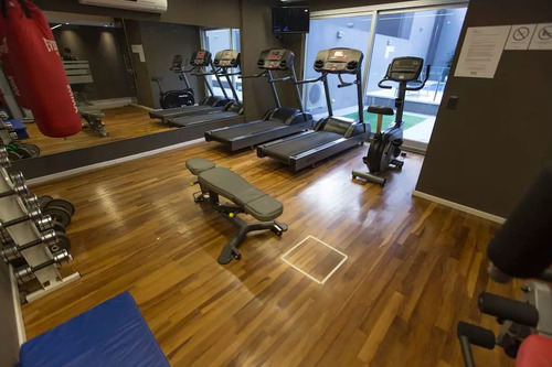 2 Ambientes Con Cochera, Balcon Con Parrilla. Full Amenities, Seguridad 24 Hs