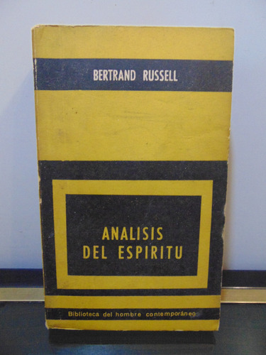 Adp Analisis Del Espiritu Bertrand Russell / Ed. Paidos 1958