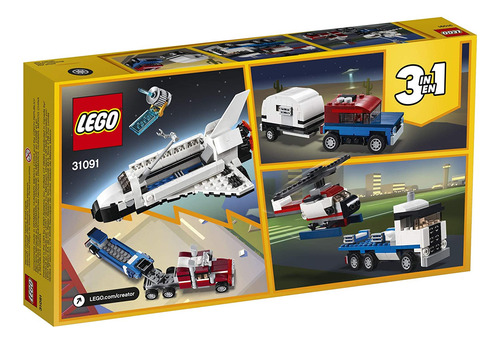 Kit De Construcción Lego Creator 3 En 1 Shuttle Transporter
