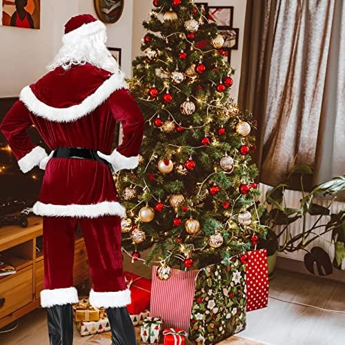 Eozy Disfraz De Papá Noel Para Hombre 9 Piezas Trajes De Pap