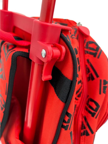 Mochila Con Carro One Direction Original Ruz Dolay Rojo Liso