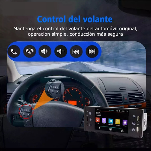 Reproductor Mp5 Para Auto 5in Ips Pantalla Con Android Auto
