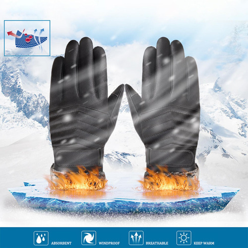 Guantes De Invierno Guantes Térmicos Suaves Raya De Felpa