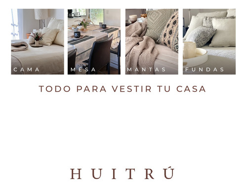 Manta Arezzo Huitrú 130x140 Cm Con Flecos Pie De Cama/sillón