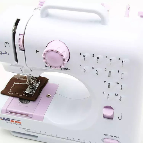 Mini Maquina Costura De 12 Pontos - Westpress 18134 Cor Branco 110v/220v