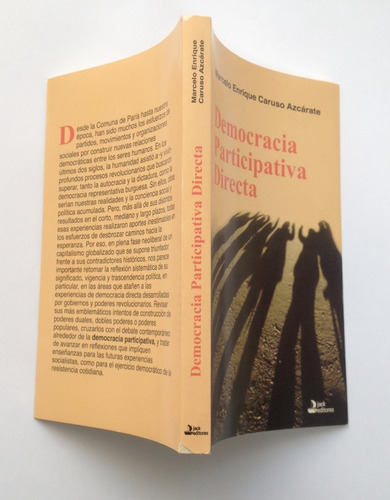Democracia Participativa Directa M. Enrique Caruso Azcárate (Usado)