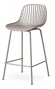Set 2 Bancos, Sillas De Bar Cocina Cassias Tino Altura 65 Cm Liso Beige