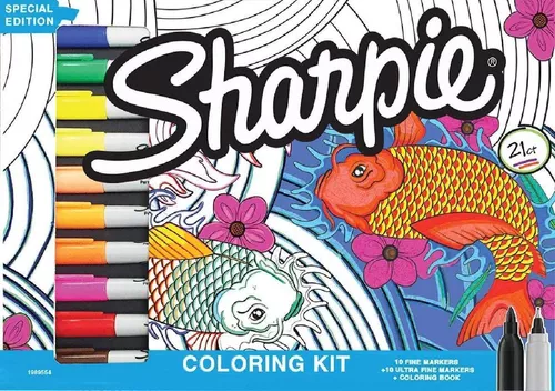 Marcadores Sharpie Coloring Kit X 21 Piezas