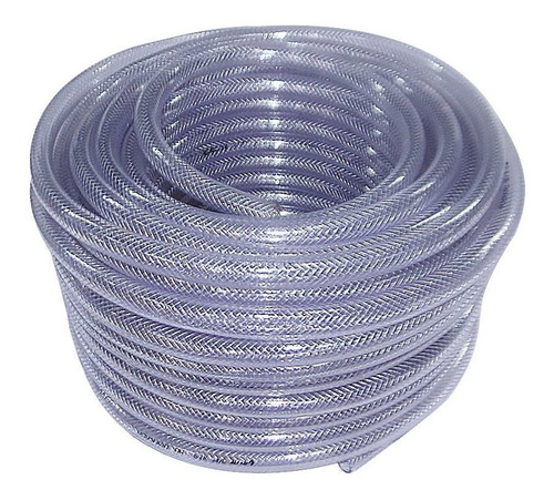 Mangueira Cristal Trançada Pt 250 Psi 5/16 Elite 15 Metros Cor Transparente