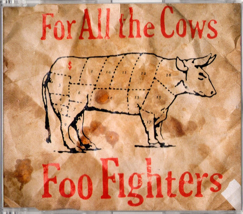 Foo Fighters For All The Cows Single Cd 3 Tracks Uk Roswel 