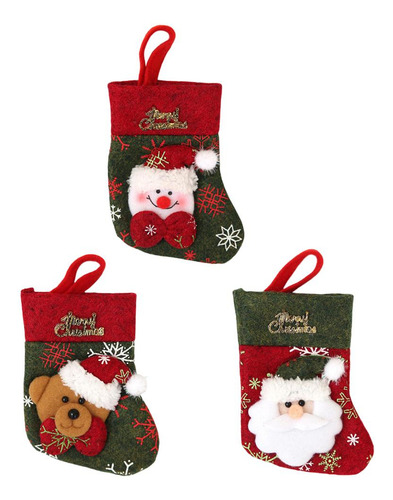 Calcetines Navideños Botas Bolsas Para Carcasa Y Horquilla